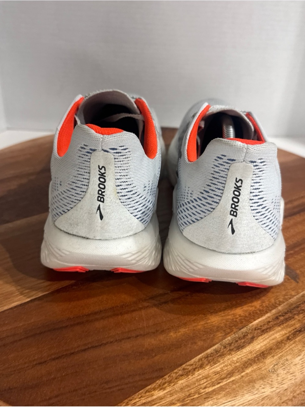Brooks Hyperion Max Women's Running Shoes - White with Orange and Yellow Accent - Picture 9 of 16